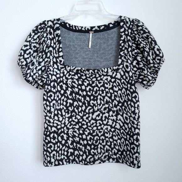 Free People No Type Top Animal Print Medium - Picture 2 of 5